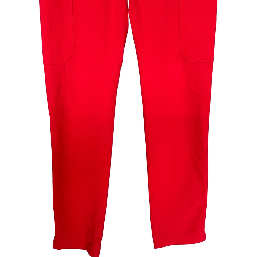 Figs High Waisted Yola Skinny Red Stretch Anti-Wrinkle Scrub Pants Size XXS - Picture 7 of 12